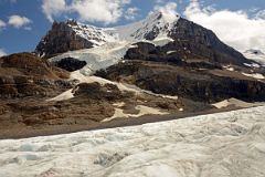 09 Mount Andromeda From Athabasca Glacier In Summer From Columbia Icefield.jpg